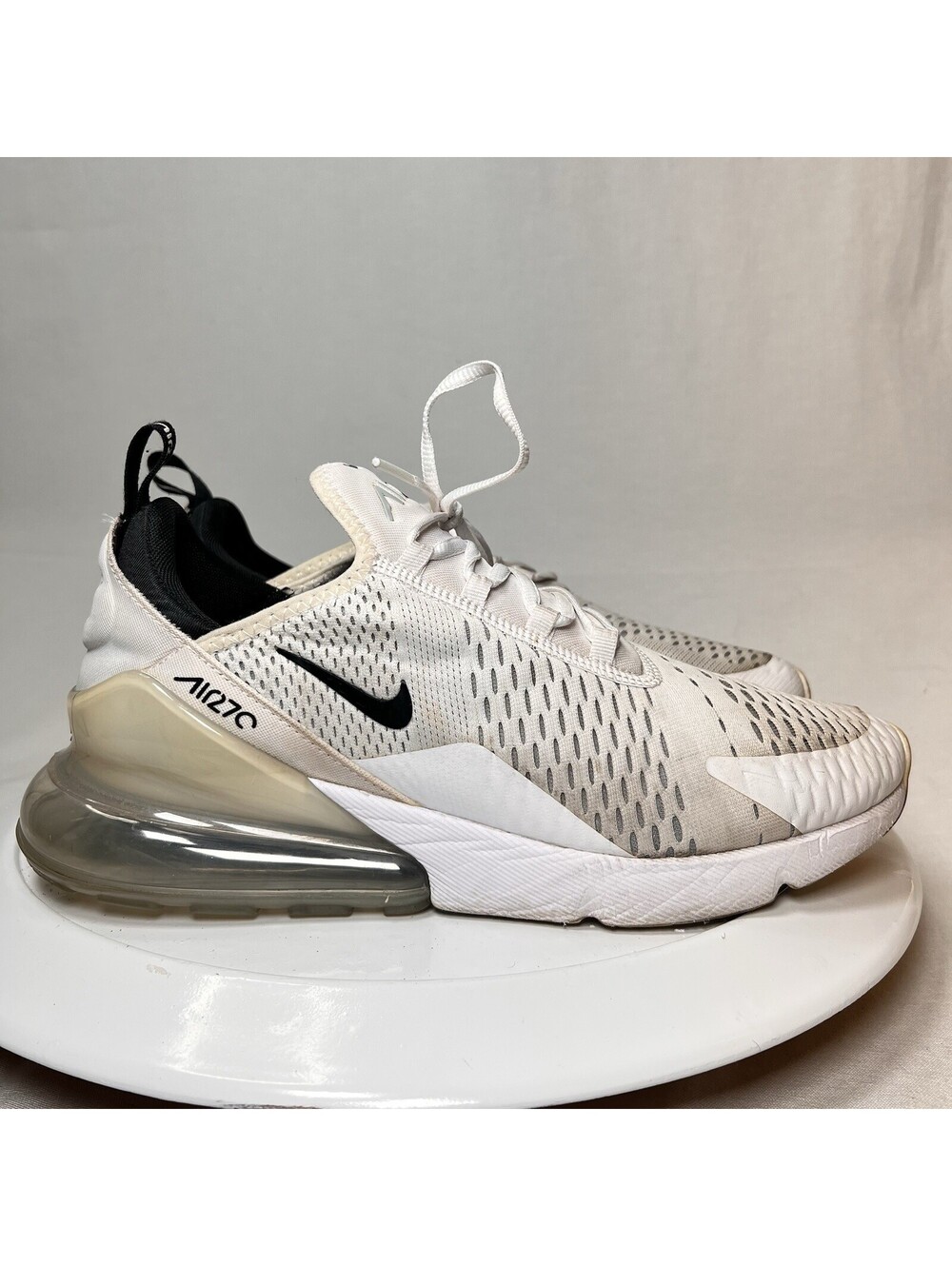 Nike Air Max 270 Low Sneakers Men's 11.5 White Running Shoes AH8050 100